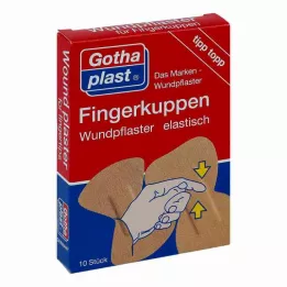 GOTHAPLAST Pansement pour le bout des doigts, élastique, 2 tailles, 10 pces
