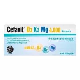 CEFAVIT D3 K2 Mg 4.000 U.I. gélules, 60 gélules