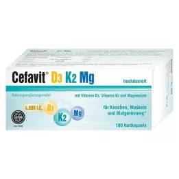 CEFAVIT D3 K2 Mg 4.000 U.I. gélules dures, 100 gélules