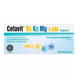 CEFAVIT D3 K2 Mg 4.000 U.I. gélules dures, 100 gélules