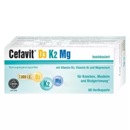 CEFAVIT D3 K2 Mg 7.000 U.I. gélules, 60 gélules