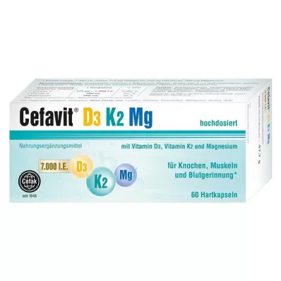 CEFAVIT D3 K2 Mg 7.000 U.I. gélules, 60 gélules