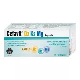 CEFAVIT D3 K2 Mg 7.000 U.I. gélules, 60 gélules