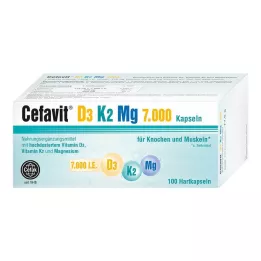 CEFAVIT D3 K2 Mg 7.000 U.I. gélules dures, 100 gélules