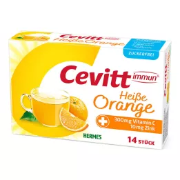 CEVITT immun orange chaude sans sucre, granulés, 14 pcs