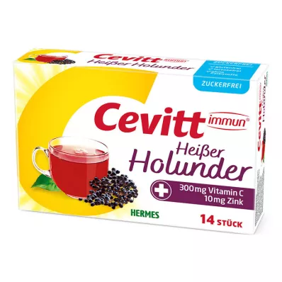 Cevitt immunisé granulés sans sucre de sureau chaud, 14 pc Cevitt immunisé granulés sans sucre de sureau chaud, 14 pc