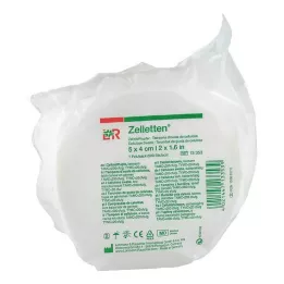 ZELLETTEN Tampons 4x5 cm à germes réduits, rouleau de 500 pces