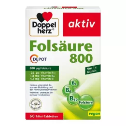 DOPPELHERZ Acide folique 800 en comprimés à libération prolongée, 60 comprimés