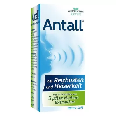 ANTALL en cas de toux dirritation et denrouement Jus, 100 ml