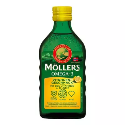 Huile aromatisée au citron oméga-3 de Möller, 250 ml