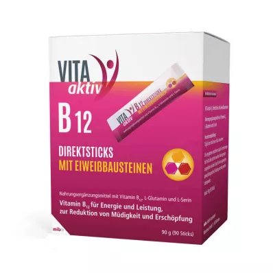 VITA AKTIV Bâtonnets de B12 avec protéines, 90 bâtonnets