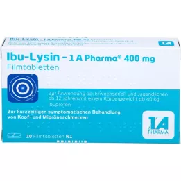 IBU-LYSIN 1A Pharma 400 mg comprimés pelliculés, 10 pc