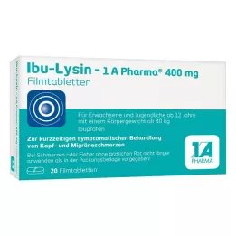 IBU-LYSIN 1A Pharma 400 mg comprimés pelliculés, 20 comprimés