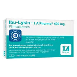IBU-LYSIN 1A Pharma 400 mg comprimés pelliculés, 50 pc