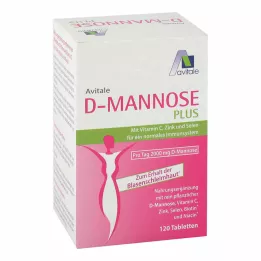 D-MANNOSE PLUS 2000 mg Comprimés avec vitamines et minéraux, 120 Comprimés