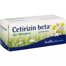 CETIRIZIN comprimés pelliculés bêta, 90 comprimés