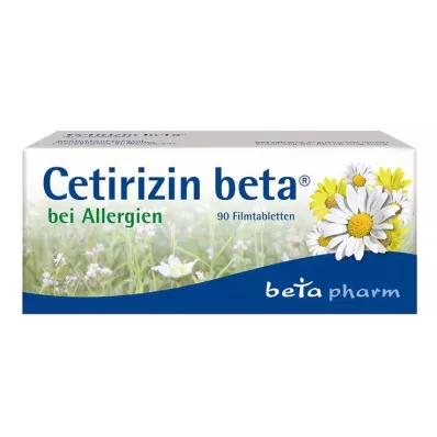 Comprimés pelliculés de cétirizine bêta pour allergies, 90 pièces