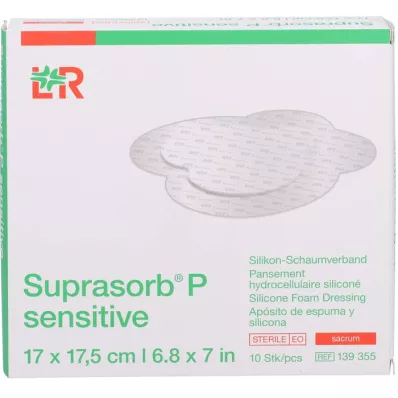 SUPRASORB P sensible PU-Schaumv.sacr.bor.17x17,5, 10 pces