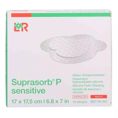 Suprasorb P sensible PU-crème mousse bor.17x17,5, 10 pc