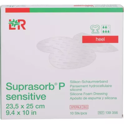 SUPRASORB P sensitive PU-Schaumv.heel bor.23,5x25, 10 pces