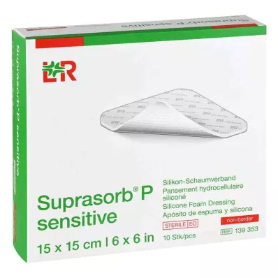 Suprasorb P sensible PU-mousse sans bore 15x15cm, 10 pc