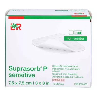 Suprasorb P sensible PU-mousse sans bore 7,5x7,5, 10 pc