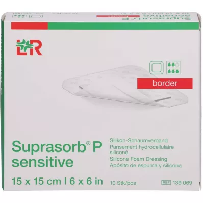 SUPRASORB P sensitive PU-Bandes de mousse 15x15cm, 10 pces