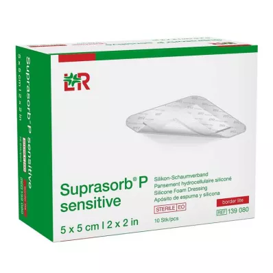 Suprasorb P sensible PU-Schaumv.bor.lite 5x5cm, 10 pc