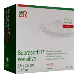 SUPRASORB P sensitive PU-Bandes de mousse 7,5x7,5cm, 10 pces