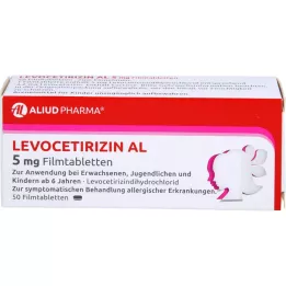 LEVOCETIRIZIN AL 5 mg Comprimés pelliculés, 50 pc