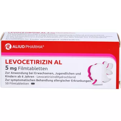 LEVOCETIRIZIN AL 5 mg Comprimés pelliculés, 50 pc