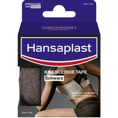 HANSAPLAST Sport Kinesiologie Tape 5 cmx5 m noir, 1 pc