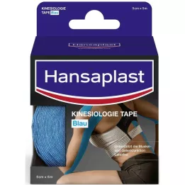 HANSAPLAST Sport Kinesiologie Tape 5 cmx5 m bleu, 1 pc