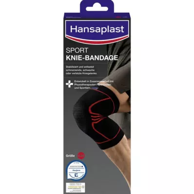 HANSAPLAST Bandage pour genou Sport taille M, 1 pc