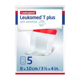 LEUKOMED T plus skin sensitive stérile 8x10 cm, 5 pces