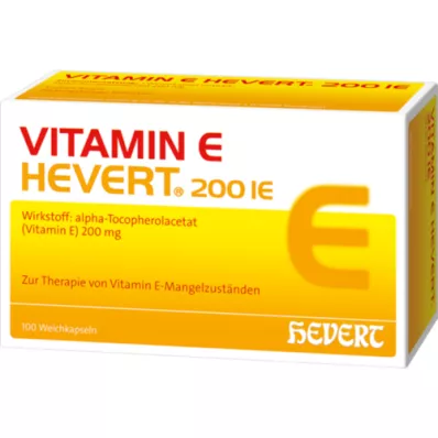 VITAMIN E HEVERT 200 U.I. capsules molles, 100 pc