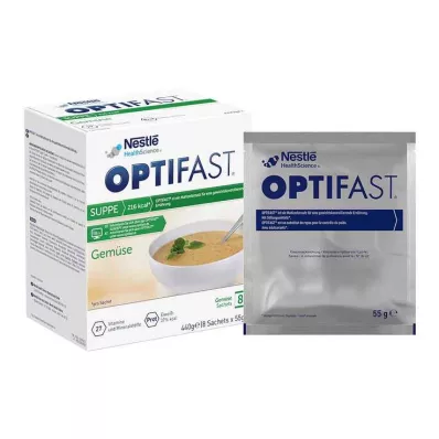 Poudre de légumes à soupe Optifast, 8x55 g