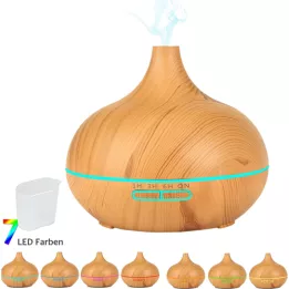 AROMA DIFFUSER Design en bois avec LED, 1 pc