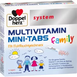 DOPPELHERZ Mini-comprimés multivitaminés family system, 20 comprimés