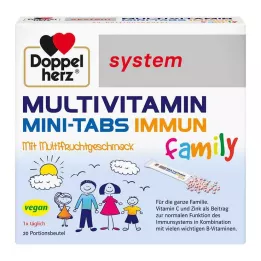 DOPPELHERZ Mini-comprimés multivitaminés family system, 20 comprimés