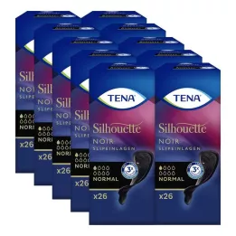 TENA SILHOUETTE Protège-slips normal noir, 26 pièces