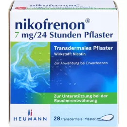 NIKOFRENON 7 mg/24 heures Patch transdermique, 28 pces
