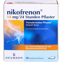 NIKOFRENON 14 mg/24 heures patch transdermique, 28 pces