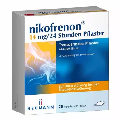 NIKOFRENON 14 mg/24 heures patch transdermique, 28 pces