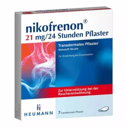 NIKOFRENON 21 mg/24 heures patch transdermique, 7 pces