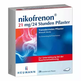 NIKOFRENON 21 mg/24 heures patch transdermique, 28 pces