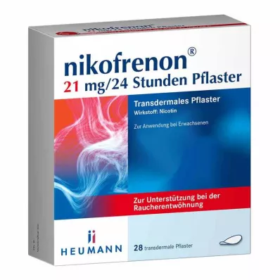 NIKOFRENON 21 mg/24 heures patch transdermique, 28 pces