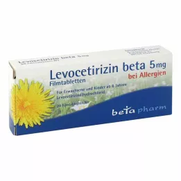 LEVOCETIRIZIN beta 5 mg comprimés pelliculés, 20 pc