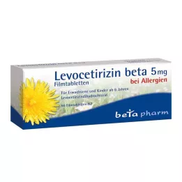 LEVOCETIRIZIN beta 5 mg comprimés pelliculés, 50 pc