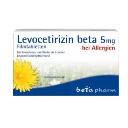 LEVOCETIRIZIN beta 5 mg Comprimés pelliculés, 100 pc